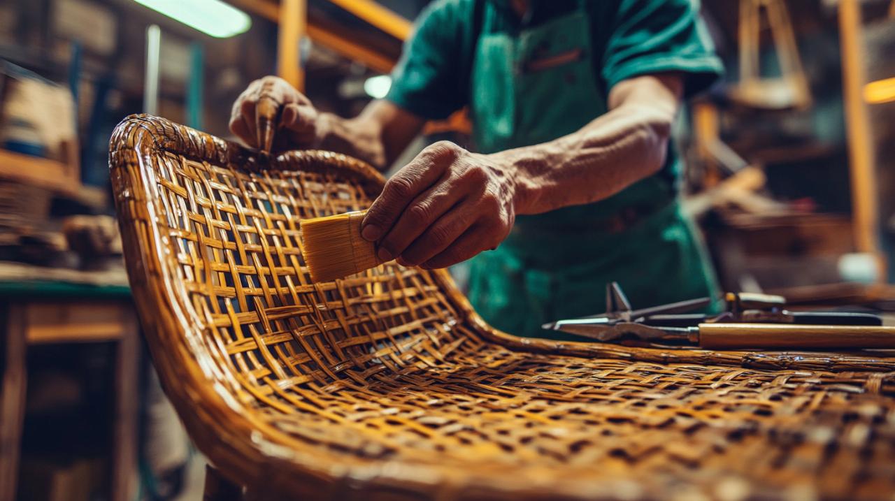 ¿Cómo barnizar una silla de mimbre después de reparar sus daños? Paso a paso para un acabado perfecto